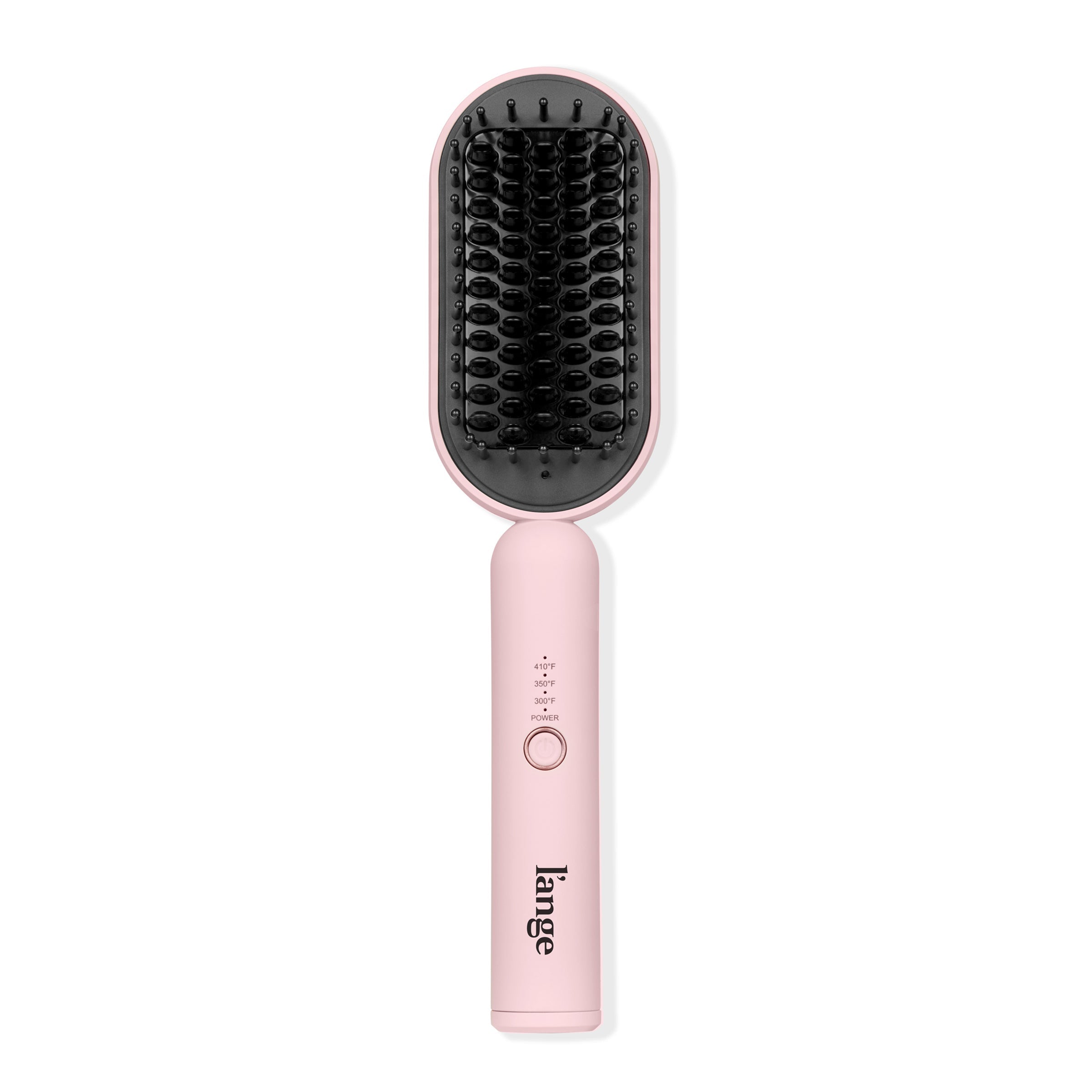 Mane Pass 2-in-1 Straightening Brush in blush on a white background.
