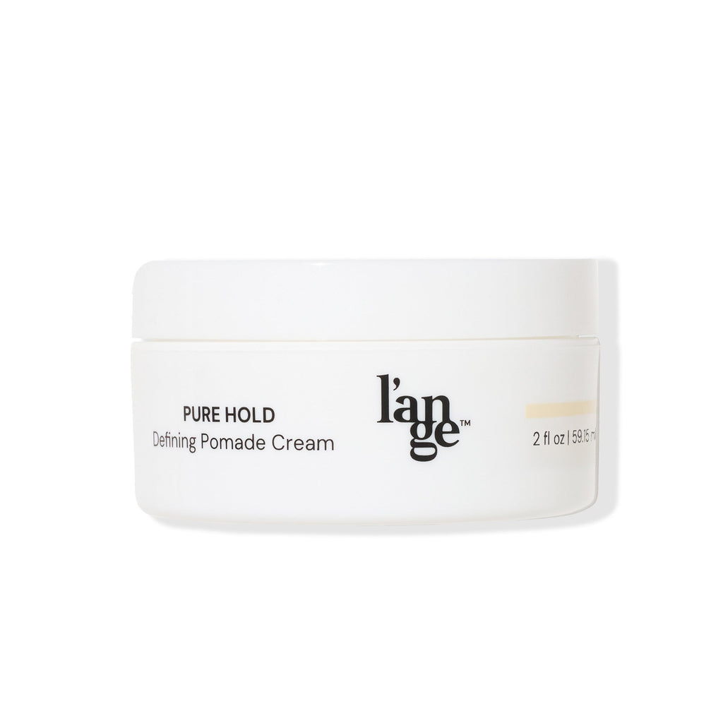 Defining Pomade Cream in a sleek white round jar, 2 fl oz size in a white background