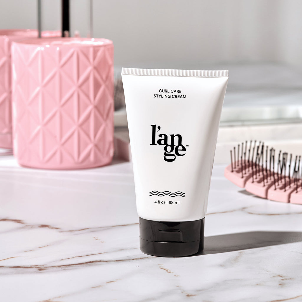 Curl Care Styling Cream on vanity.