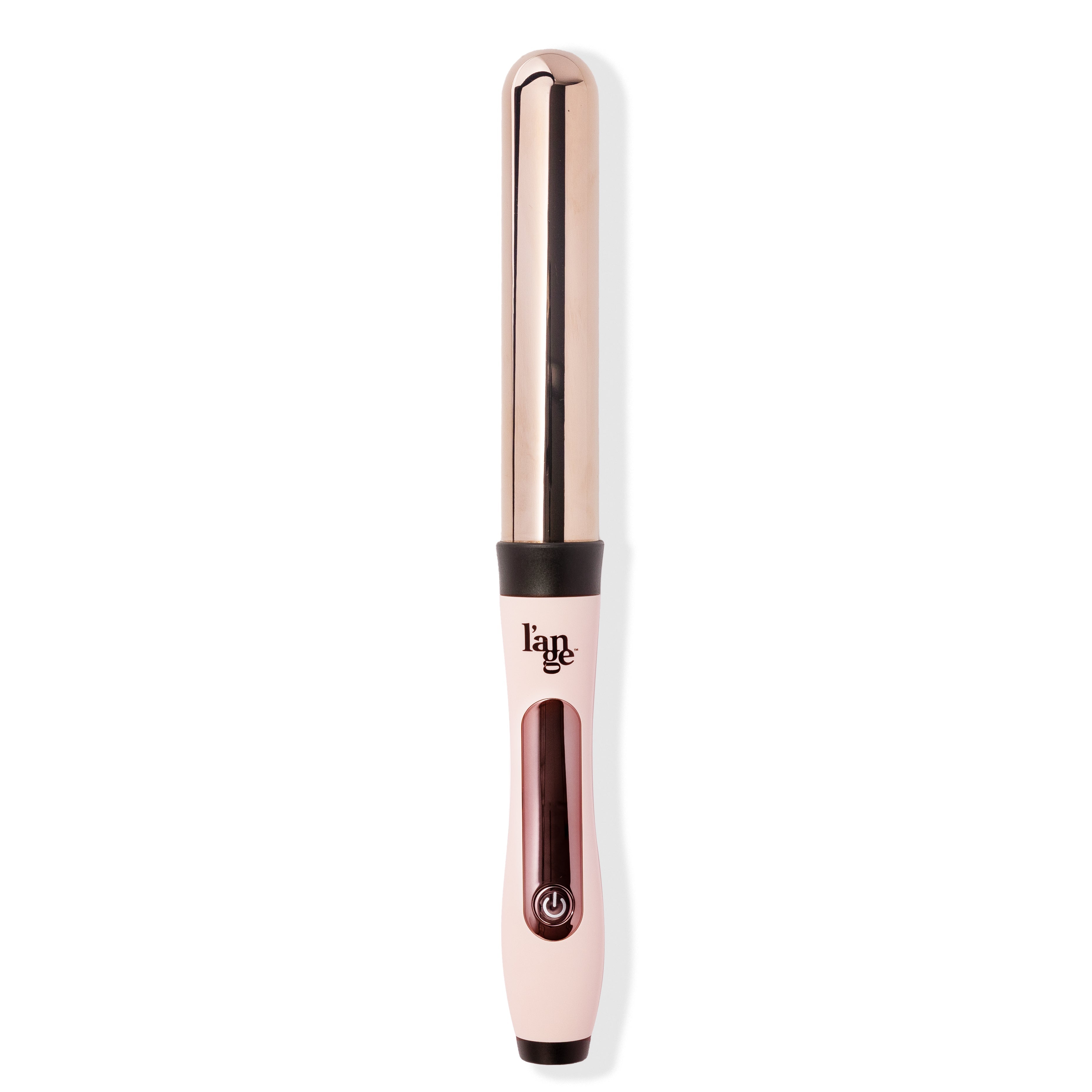 Blush clip free 32mm titanium barrel with soft touch ergonomic handle & rose gold power button