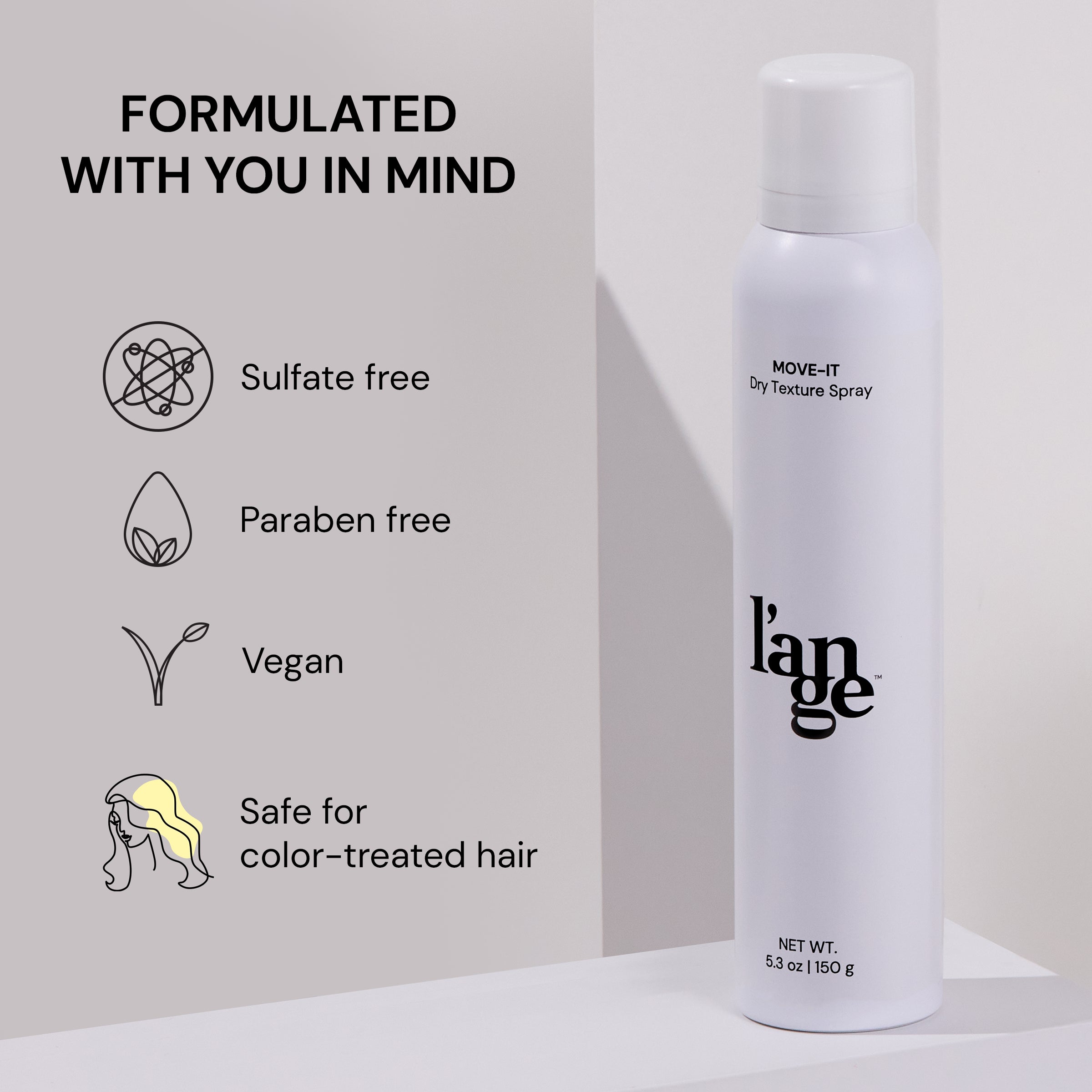 A graphic showing icons that represent that there's no harmful ingredients in the formula. 