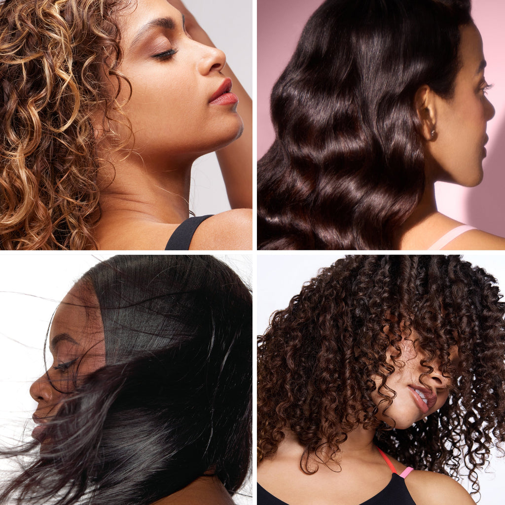 Diversity shot for different hair types.