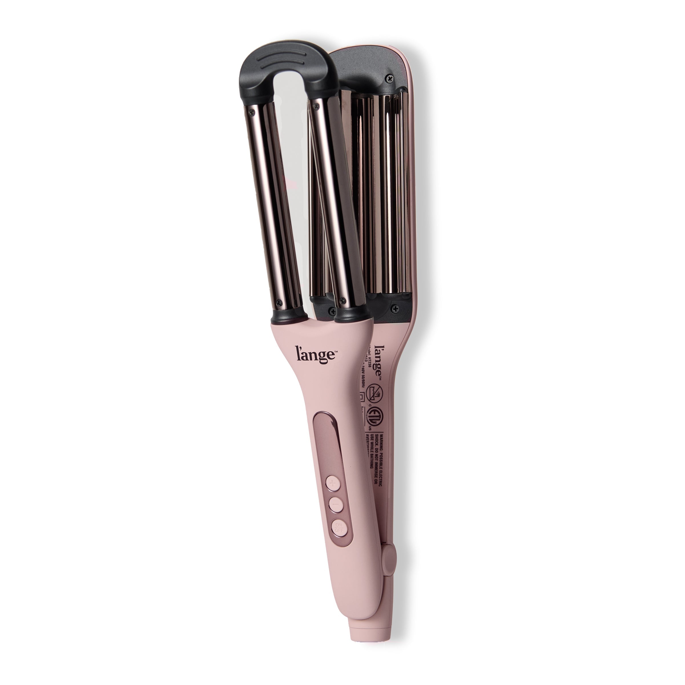 The Blush Le Vogue Titanium Deep Waver open view on a white background.