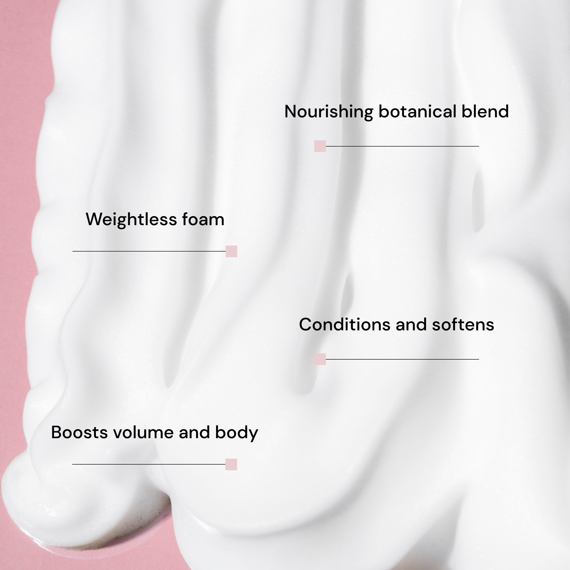 Texture image with benefits callout.